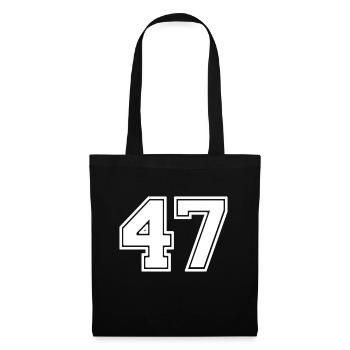 47 - Sac en tissu - noir - Devant