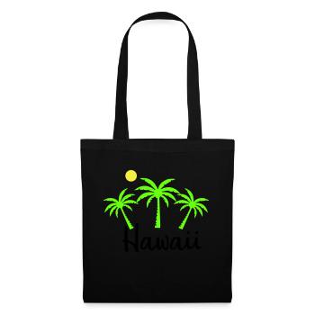 Hawaï - Sac en tissu - noir - Devant