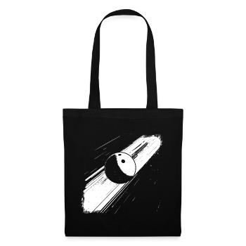 Boule de bowling - Sac en tissu - noir - Devant