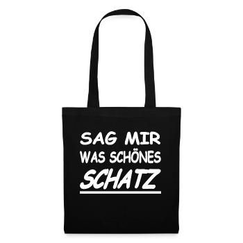 Schatz - Stoffbeutel - Schwarz - Vorne