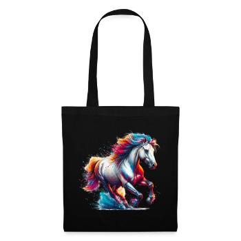 Cheval - Sac en tissu - noir - Devant