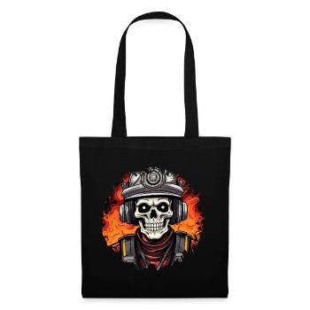 Firefighter Skeleton - Tote Bag - black - Front