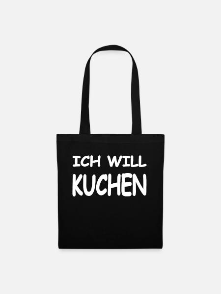 Kuchen - Stoffbeutel - Schwarz