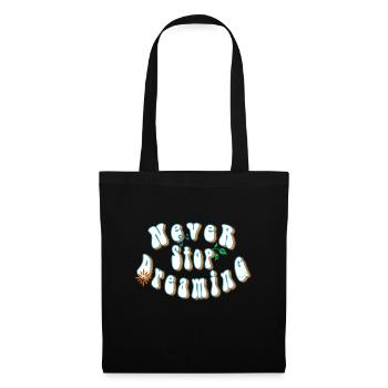 Never stop dreaming - Sac en tissu - noir - Devant