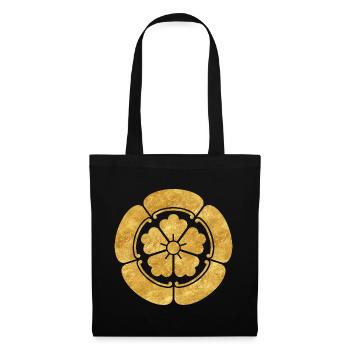 Vintage Faux Gold Oda Japan Mon Oriental Art - Tote Bag - black - Front