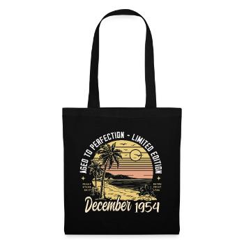 Décembre 1954 Cadeau d’anniversaire Décembre 1954 - Sac en tissu - noir - Devant