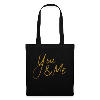 YOU & ME - Stoffbeutel - Schwarz - Vorne