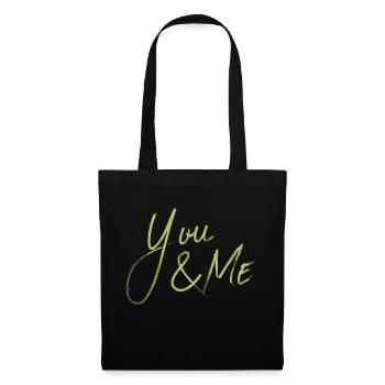 YOU & ME - Stoffbeutel - Schwarz - Vorne