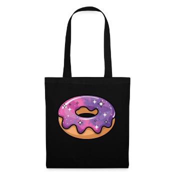 Kosmische Galaxie Donut - Stoffbeutel - Schwarz - Vorne