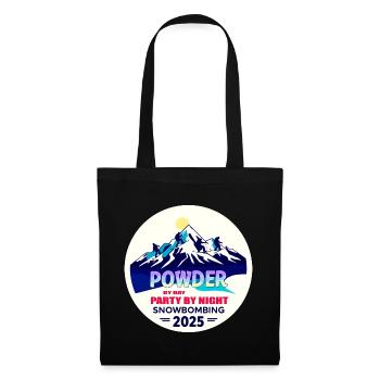Bombardement de neige 2025 - Sac en tissu - noir - Devant