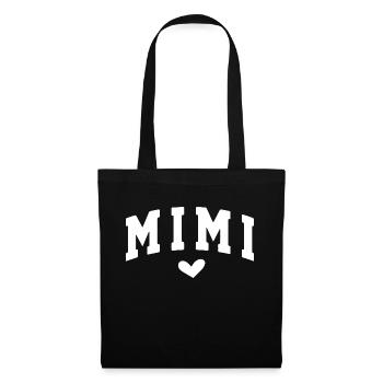 Mimi Love Heart Design pour les grands-mères - Sac en tissu - noir - Devant