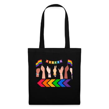 Pride Finger - Stoffbeutel - Schwarz - Vorne