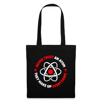 Protons, neutrons, électrons, - Sac en tissu - noir - Devant