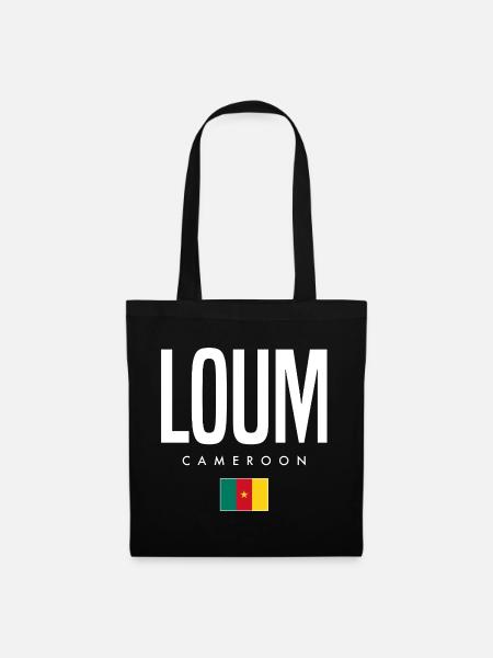 Loum Kamerun Kameruner - Stoffbeutel - Schwarz