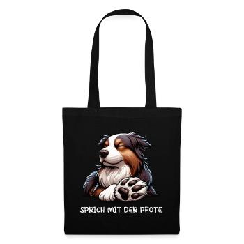 Talk to the paw Australian Shepherd Aussie - Tote Bag - black - Front