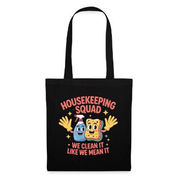 Funny Cleaning Design - Tote Bag - black - Front