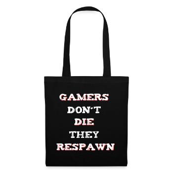 Gamer Saying Respawn - Tote Bag - black - Front