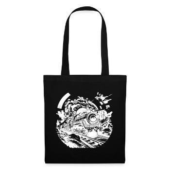 Croquis ferroviaire - Sac en tissu - noir - Devant