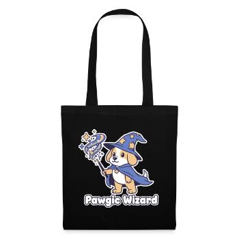 Pawagic Wizard Chien Magique - Sac en tissu - noir - Devant