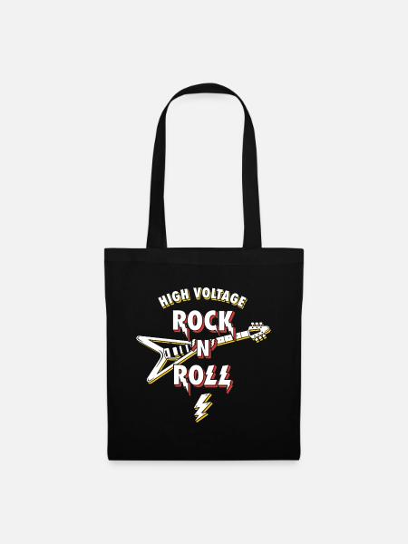 Hochspannungs-Rock'n'Roll-Gitarre - Stoffbeutel - Schwarz