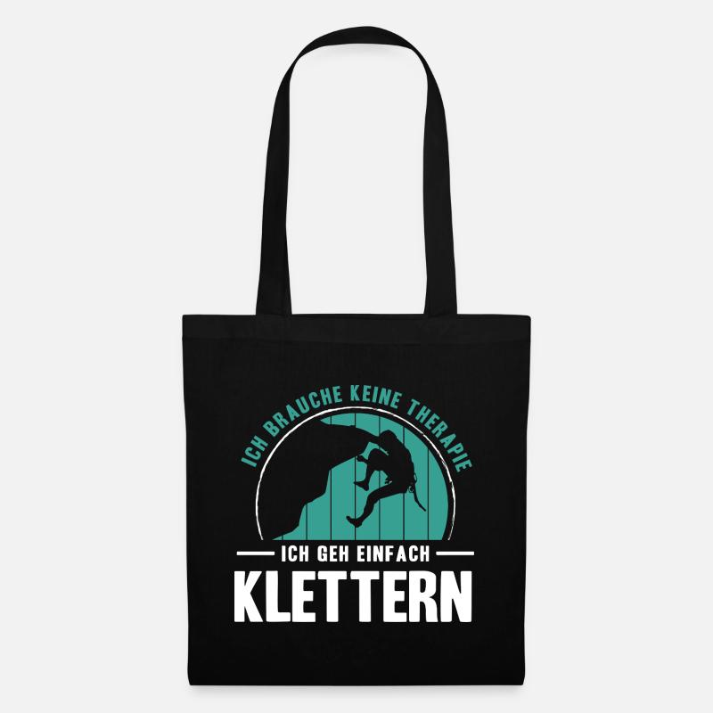 Bouldern Geschenke Klettern Kletterer Boulderer - Stoffbeutel - Schwarz
