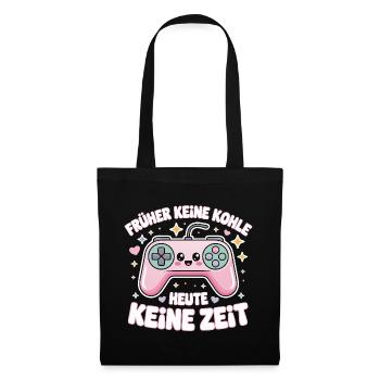 Motif de slogan rétro GamePad Design - Sac en tissu - noir - Devant