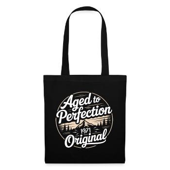 Vintage 1971 Born Retro Original 1971 - Tote Bag - black - Front