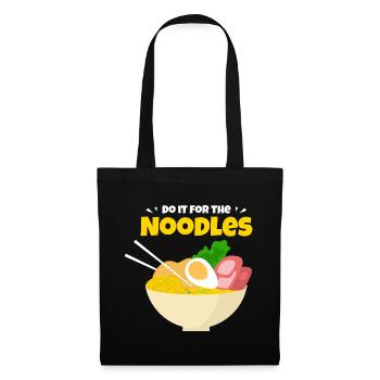 Nouilles, Ramen Lover, Cadeau Chemise Drôle de Nourriture - Sac en tissu - noir - Devant