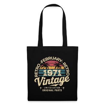 February 1971 | Awesome since February 1971 - Tote Bag - black - Front