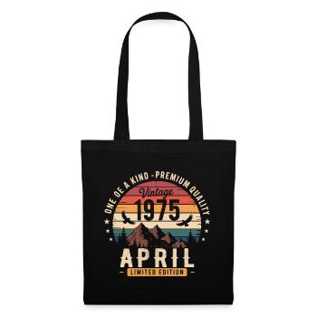 Vintage Anniversary April 1975 April 1975 - Tote Bag - black - Front