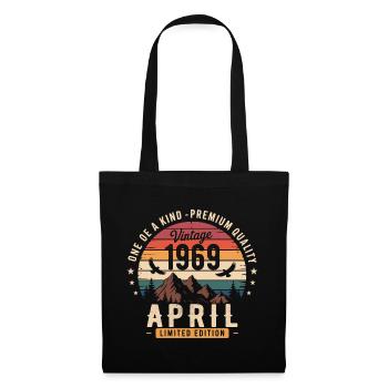 Millésime Anniversaire Avril 1969 April 1969 - Sac en tissu - noir - Devant