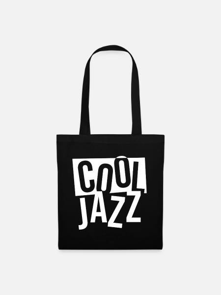 Bold Jazz Typografie-Stapel - Stoffbeutel - Schwarz
