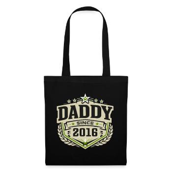 Daddy Since 2016 – Proud Dad Design - Tote Bag - black - Front