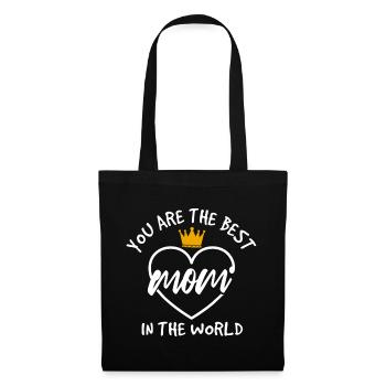 Beste Mama der Welt Geschenkhemd - Stoffbeutel - Schwarz - Vorne