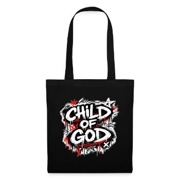 Child of God Graffiti Schriftzug - Stoffbeutel - Schwarz - Vorne