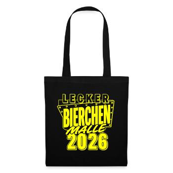 Lecker Bierchen Malle 2026 Nous adorons la bière - Sac en tissu - noir - Devant