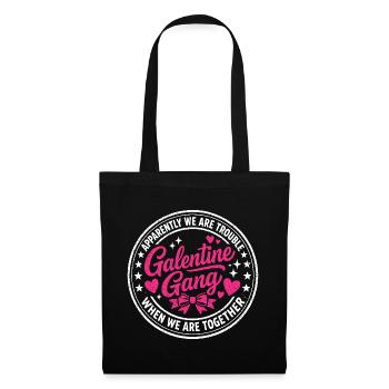 Galentine Gang Tenue Groupe Meilleures Amies - Sac en tissu - noir - Devant