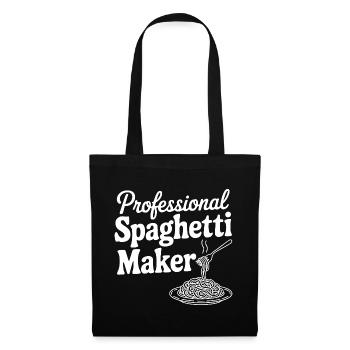Professioneller Spaghetti-Hersteller - Stoffbeutel - Schwarz - Vorne
