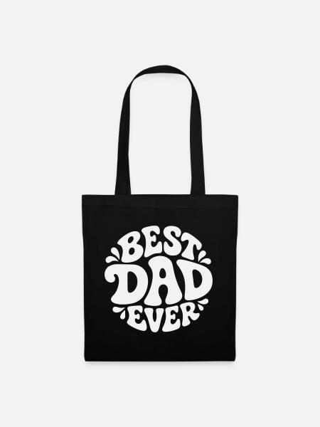 Best Dad Ever – Best Dad, Bubble Design - Tote Bag - black