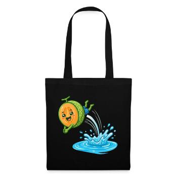 Splashing Watermelon Summer Pool Vibes Ladies - Tote Bag - black - Front