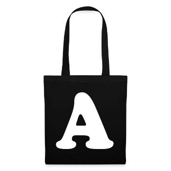 Large A Style Print | Point A | A Logo - Tote Bag - black - Front