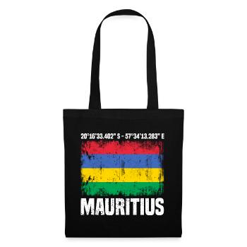 Mauritius Coordinates - Tote Bag - black - Front