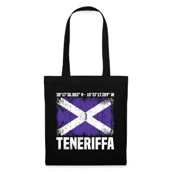 Teneriffa Koordinaten - Stoffbeutel - Schwarz - Vorne