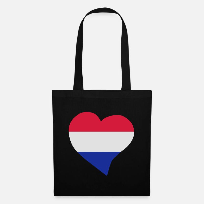 Dutch Herz - Stoffbeutel - Schwarz
