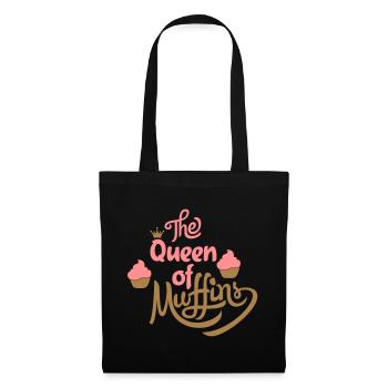 muffins - Sac en tissu - noir - Devant