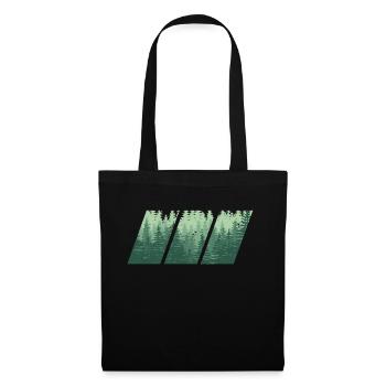 bois - Sac en tissu - noir - Devant
