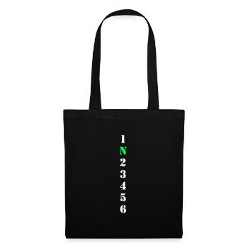 Gear shift - Motorcycle / Gears / Car / Switching - Tote Bag - black - Front