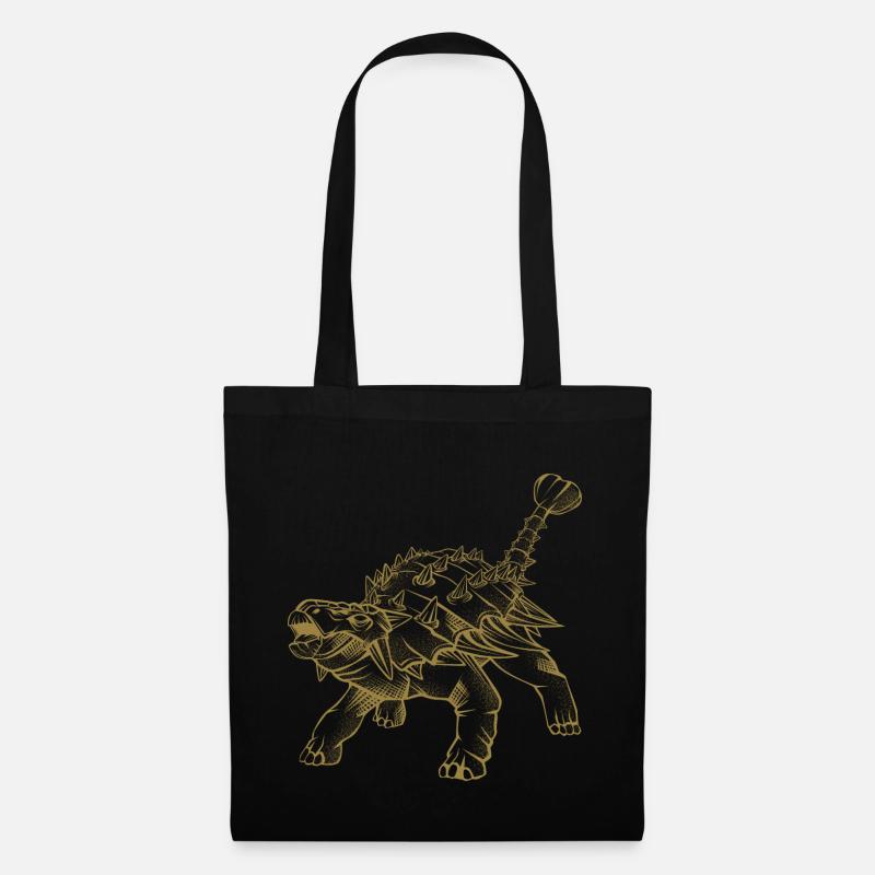 Ankylosaurus - Stoffbeutel - Schwarz