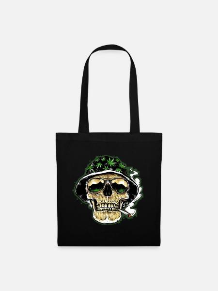 Kiff Skull - Stoffbeutel - Schwarz