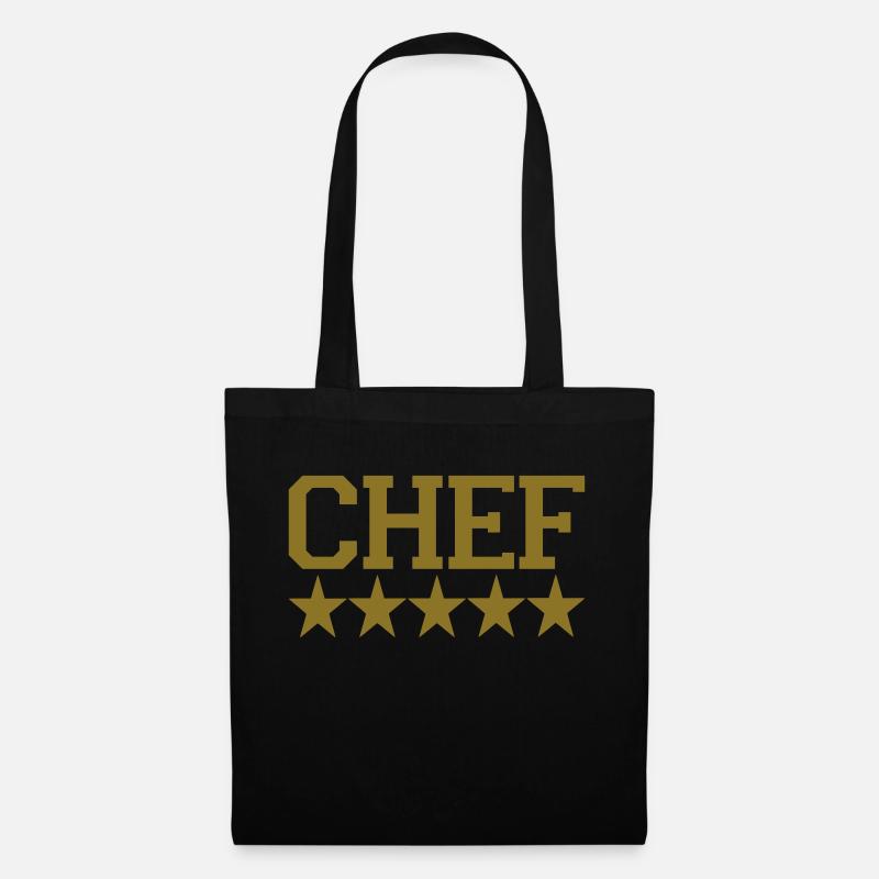 chef - Stoffbeutel - Schwarz